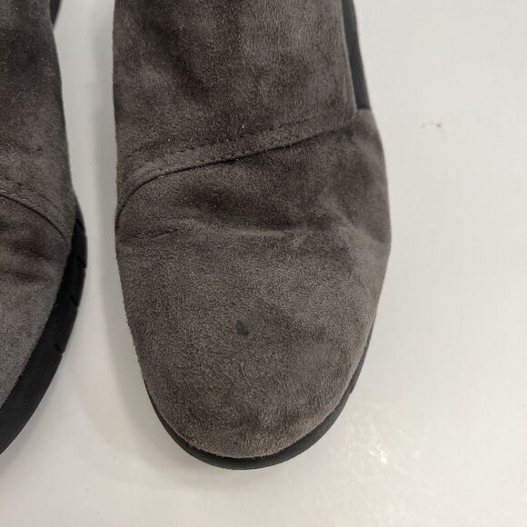 Clarks Artisan Grey Suede Daelyn‎ Monarch Slip on Comfort Loafer Shoes Size 8M - Picture 3 of 9